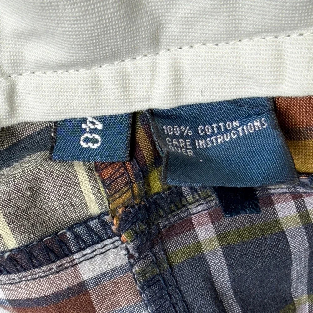 Polo Ralph Lauren Mens Patchwork Madras Plaid Cotton Shorts Multi Color Size 40